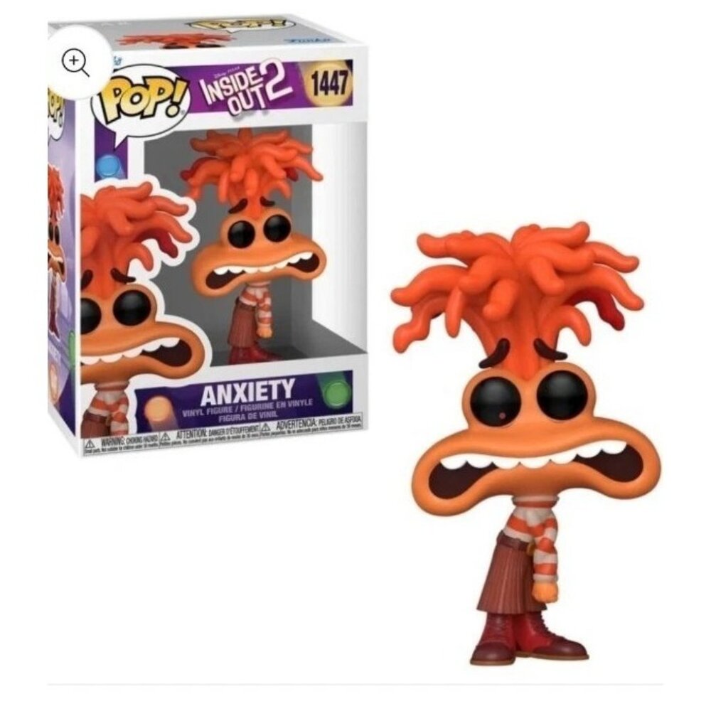 Funko Pop! Vinyl: Pixar Inside Out 2 Anxiety #1447 In Protector